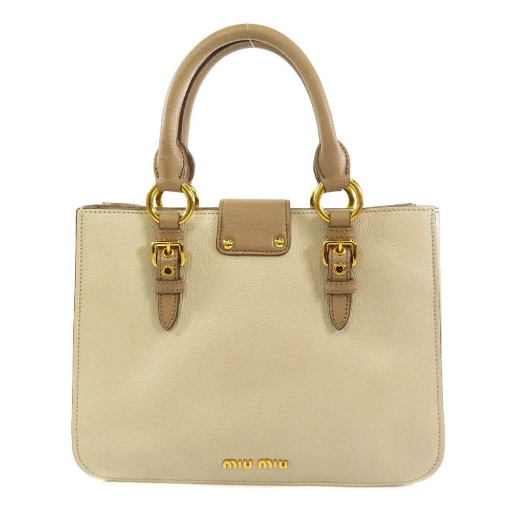 Miu Miu Leather Tote Bag